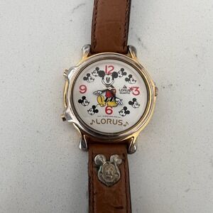 Vintage Lorus Mickey Mouse Musical Watch New Battery